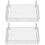 2Pcs Hanging Metal Storage Basket White Bedside Dorm Organizer 7