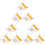 3Pcs Portable White Blank Scrolls Ideal for Calligraphy and Painting 2