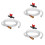 3Sets Metal Plastic Siphon Pump Hose for Gasoline Multi Color Durable 5