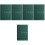 5Pcs Academic Planner Efficient Calendar Green Practical for Study 4