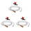 3Sets Metal Plastic Siphon Pump Hose for Gasoline Multi Color Durable 2