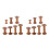 14Pcs Wooden Thread Spools Craft Bobbins Holder Smooth Surface DIY 8