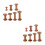 14Pcs Wooden Thread Spools Craft Bobbins Holder Smooth Surface DIY 9