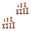 14Pcs Wooden Thread Spools Craft Bobbins Holder Smooth Surface DIY 10