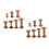 14Pcs Wooden Thread Spools Craft Bobbins Holder Smooth Surface DIY 6