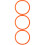 3Pcs Compact Weighted Arm Hoops Pe Material for Arm Strength 9