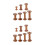 14Pcs Wooden Thread Spools Craft Bobbins Holder Smooth Surface DIY 5