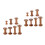 14Pcs Wooden Thread Spools Craft Bobbins Holder Smooth Surface DIY 7