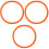 3Pcs Compact Weighted Arm Hoops Pe Material for Arm Strength 4
