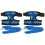 2Pcs Blue Nylon Chicken Walking Belt with Comfortable Mesh Harness 4