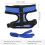 2Pcs Blue Nylon Chicken Walking Belt with Comfortable Mesh Harness 10