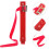 6Pcs Durable Red Iron Fire Extinguisher Mount Brackets Wall Hook Set 10