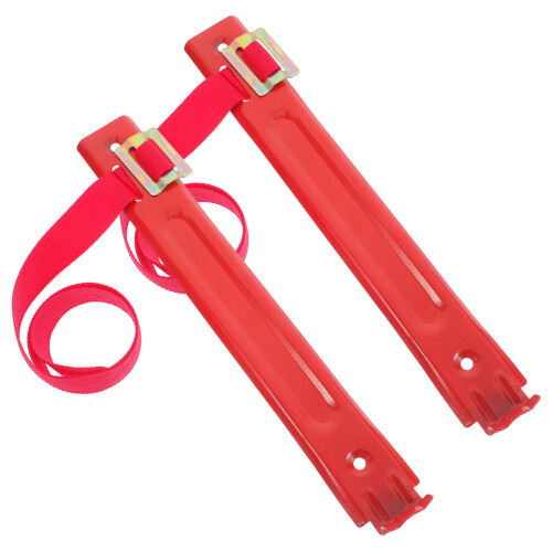 6Pcs Durable Red Iron Fire Extinguisher Mount Brackets Wall Hook Set 1