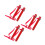6Pcs Durable Red Iron Fire Extinguisher Mount Brackets Wall Hook Set 9