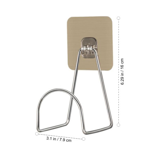 4Pcs Wall Stand Stainless Steel Self-Adhesive Holder 1