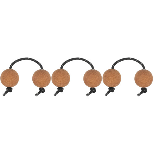 3Pcs Handmade Beige Cork Musical Egg Shakers for Rhythm 2