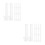 120Pcs White Plastic Adjustable Curtain Hooks for Pleated Drapes Clips 7