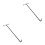 2Pcs Steel Manhole Lid Lifting Hook with Long Handle Black 4