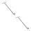 2Pcs Steel Manhole Lid Lifting Hook with Long Handle Black 8
