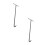2Pcs Steel Manhole Lid Lifting Hook with Long Handle Black 10