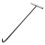 2Pcs Steel Manhole Lid Lifting Hook with Long Handle Black 3