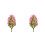 2Pcs Decoration House Model Tree Artificial Mini Plastic Multi-Color 7