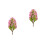 2Pcs Decoration House Model Tree Artificial Mini Plastic Multi-Color 3