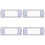 4Pcs Silver Professional Rice Paper Calligraphy Accessory Scrolls 5