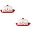 2Pcs Multi-Color Ceramic Butter Storage Dish with Lid for Kitchen Use 8