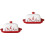 2Pcs Multi-Color Ceramic Butter Storage Dish with Lid for Kitchen Use 6