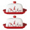 2Pcs Multi-Color Ceramic Butter Storage Dish with Lid for Kitchen Use 7