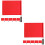 12Pcs Red Handheld Signal Flags Racing Referee Flags with Steel Handle 8