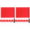 12Pcs Red Handheld Signal Flags Racing Referee Flags with Steel Handle 4