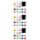 3Sets Diamond-Encrusted Wine Glass Charm Set Assorted Colors Reusable 8