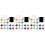 3Sets Diamond-Encrusted Wine Glass Charm Set Assorted Colors Reusable 4