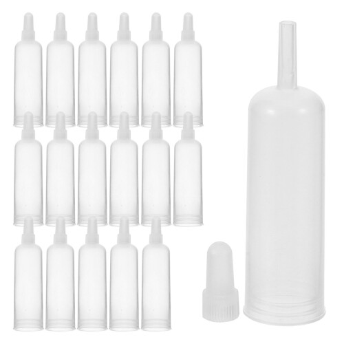 120Pcs Transparent Plastic Ampoule Tips with Applicator for Garden Use 2
