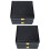 4Pcs Durable Black Iron PU Compact Cigar Box Flip-Cover Cigar Holder 9