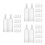 120Pcs Transparent Plastic Ampoule Tips with Applicator for Garden Use 7