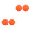 4Pcs Durable Orange Silicone fork Ball Holder for Music Use 5