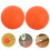 4Pcs Durable Orange Silicone fork Ball Holder for Music Use 11