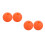 4Pcs Durable Orange Silicone fork Ball Holder for Music Use 10