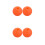 4Pcs Durable Orange Silicone fork Ball Holder for Music Use 8