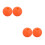 4Pcs Durable Orange Silicone fork Ball Holder for Music Use 9