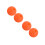 4Pcs Durable Orange Silicone fork Ball Holder for Music Use 7