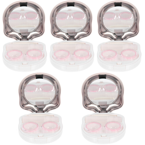 5Sets -Lens Holder Small Lightweight Durable Travel Box 2