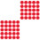1000Pcs Red Elastic Polyester Plush Ball for DIY Costume Accessories 3
