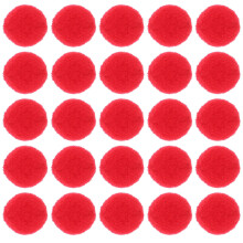 1000Pcs Red Elastic Polyester Plush Ball for DIY Costume Accessories