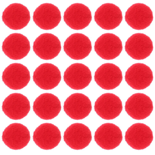 1000Pcs Red Elastic Polyester Plush Ball for DIY Costume Accessories