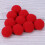 1000Pcs Red Elastic Polyester Plush Ball for DIY Costume Accessories 10