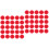 1000Pcs Red Elastic Polyester Plush Ball for DIY Costume Accessories 4